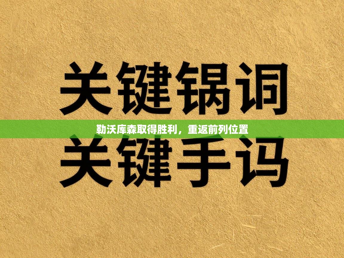 勒沃库森取得胜利，重返前列位置